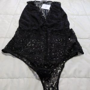 NWT lace racer back onesie